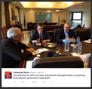 Tweet vom 13. März 2015